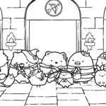 coloriage Sumikko Gurashi à imprimer pour enfant de 2 ans