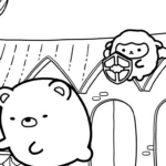 coloriage Sumikko Gurashi pour enfant de 4 ans