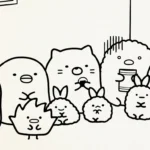 coloriage Sumikko Gurashi pour enfant de 4 ans