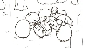 coloriage Sumikko Gurashi a imprimer gratuit