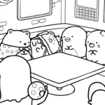 a imprimer coloriage Sumikko Gurashi gratuit