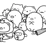imprimer coloriage Sumikko Gurashi