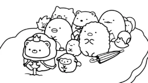 imprimer coloriage Sumikko Gurashi