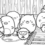 coloriage Sumikko Gurashi gratuit pour enfants