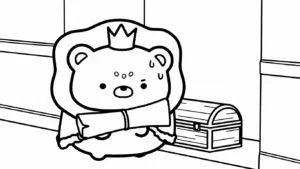 coloriage Sumikko Gurashi et decoupage a imprimer gratuit