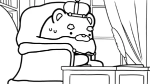 coloriage Sumikko Gurashi pour enfant de 10 ans