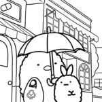 coloriage Sumikko Gurashi à imprimer kawaii