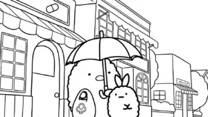 coloriage Sumikko Gurashi à imprimer kawaii