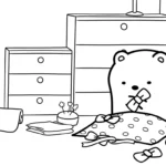imprimer coloriage Sumikko Gurashi