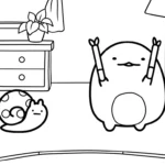 coloriage Sumikko Gurashi pour enfant de 5 ans