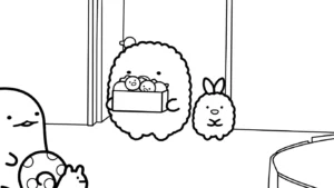 coloriage Sumikko Gurashi pour enfant de 10 ans