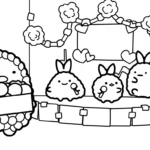 coloriage Sumikko Gurashi à imprimer pour enfant de 4 ans