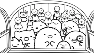 coloriage Sumikko Gurashi a dessiner et imprimer
