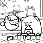 coloriage Sumikko Gurashi pour enfants à imprimer