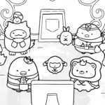coloriage Sumikko Gurashi à imprimer pour enfant de 10 ans