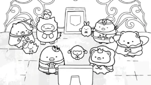 coloriage Sumikko Gurashi à imprimer pour enfant de 10 ans