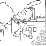 coloriage Titeuf à imprimer pour enfant de 9 ans