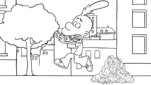 coloriage Titeuf à imprimer pour enfant de 9 ans