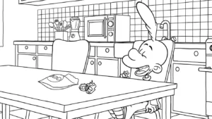 coloriage Titeuf a imprimer pour enfant de 4 ans