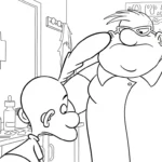 coloriage Titeuf et decoupage