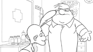 coloriage Titeuf et decoupage