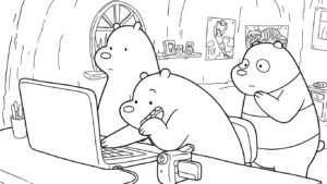 coloriage We Bare Bears a dessiner en ligne
