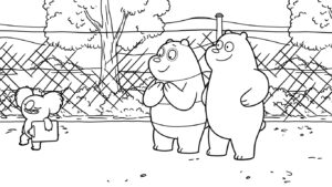 coloriage We Bare Bears gratuit à imprimer