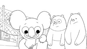 coloriage We Bare Bears a telecharger