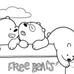 coloriage We Bare Bears à imprimer pour enfant de 4 ans