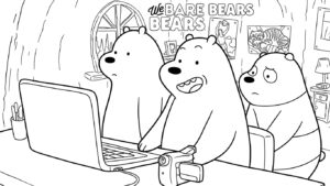 coloriage We Bare Bears a telecharger