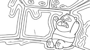 coloriage We Bare Bears à imprimer pour enfant de 4 ans