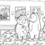 coloriage We Bare Bears et decoupage a imprimer gratuit