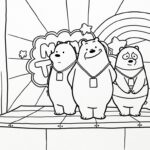 image de coloriage We Bare Bears pour enfant