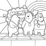 coloriage We Bare Bears educatif pour enfant