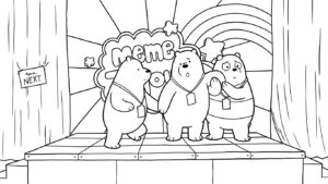 coloriage We Bare Bears educatif pour enfant