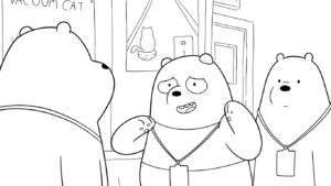 coloriage We Bare Bears pour enfants à télécharger