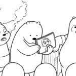 coloriage We Bare Bears à imprimer pdf gratuit