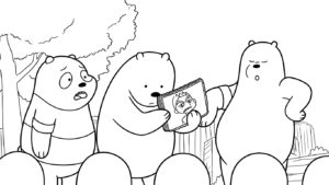 coloriage We Bare Bears à imprimer pdf gratuit