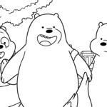 coloriage We Bare Bears à imprimer gratuitement pdf