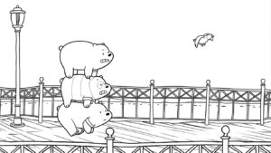 coloriage We Bare Bears de pour enfants