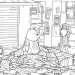 coloriage We Bare Bears et découpage à imprimer