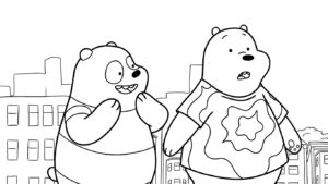 coloriage We Bare Bears à imprimer gratuit