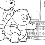imprimer coloriage We Bare Bears pour enfant