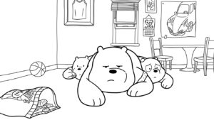coloriage We Bare Bears à imprimer gratuitement