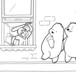 coloriage We Bare Bears pour enfants a imprimer