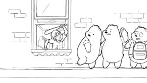 coloriage We Bare Bears pour enfants a imprimer