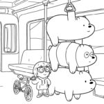coloriage We Bare Bears à imprimer pdf