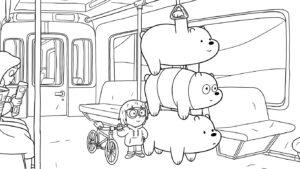 coloriage We Bare Bears à imprimer pdf