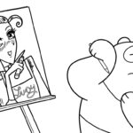 coloriage We Bare Bears à imprimer pour enfant de 10 ans