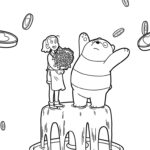 image pour coloriage We Bare Bears enfant